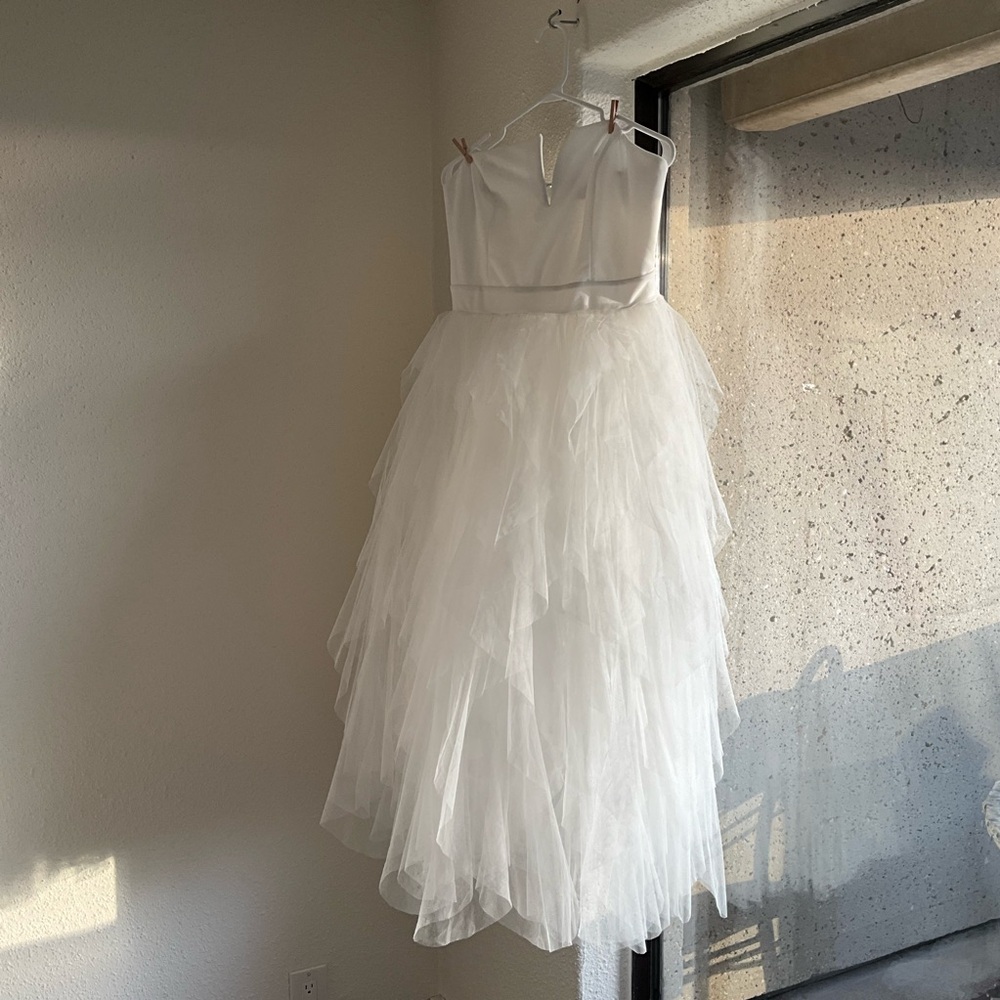 Fashion Nova XL White Tulle Prom Elopement Whimsigoth